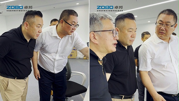 ZOBO卓邦張新峰與協(xié)會領(lǐng)導走訪中建電子信息技術(shù)有限公司，共商發(fā)展大計