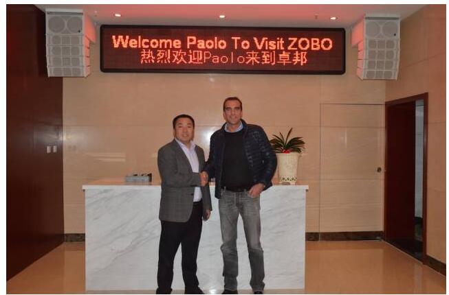 Montarbo全球銷售總監(jiān)Paolo Stefani訪問(wèn)ZOBO卓邦總部